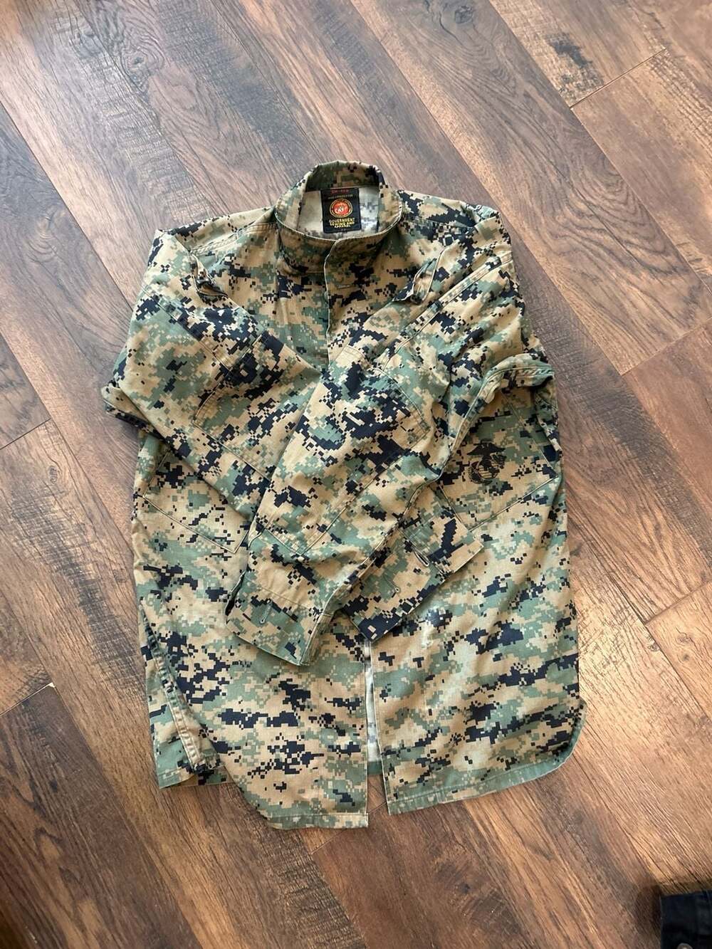 USMC MARPAT Woodland Digital Camo MCCUU Combat Utility Uniform Blouse SM-REG